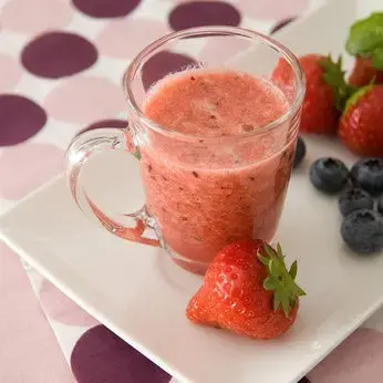 Smoothie aux Fraises