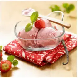 Sorbet maison à la Fraise